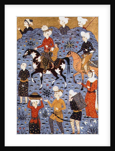 Return from the raid, Shiraz, c.1600 by Persian School