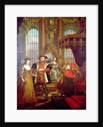 Henry VIII introducing Anne Boleyn at court by William Hogarth (after)