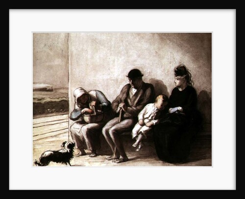 Wayside Railway Station by Honore Daumier