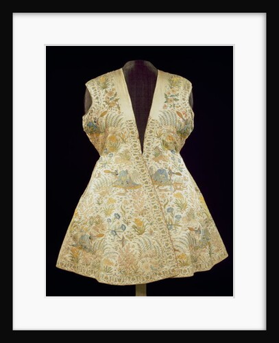 Satin Hunting Coat Embroidered with Silks in Chain Stitch, North Indian, Ist half of 17th century by Anonymous