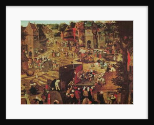 Kermesse with Theatre and Procession by Pieter the Younger Brueghel