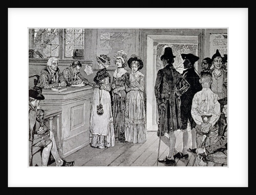 Women at the Polls in New Jersey by Howard (after) Pyle