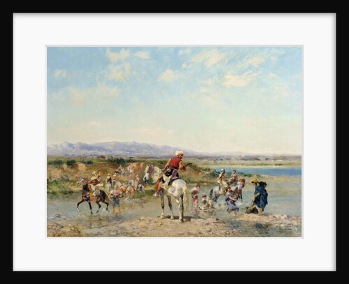 Arabs at an Oasis by Georges Washington