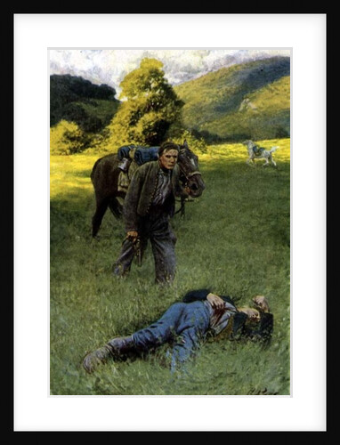 A Lonely Duel in the Middle of a Great Sunny Field by Howard Pyle (after)