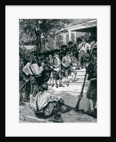 Shays's Mob in Possession of a Courthouse by Howard Pyle (after)