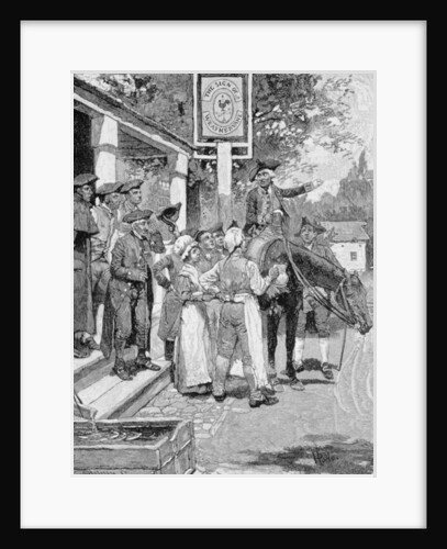 He Stops at the Sign of the Weathervane by Howard Pyle (after)