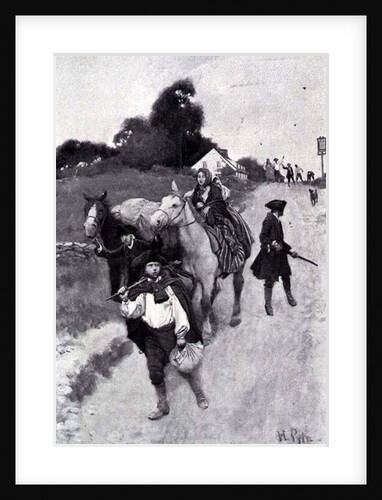 Tory Refugees on Their Way to Canada by Howard (after) Pyle