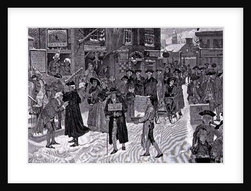 Christmas Morning in Old New York Before the Revolution by Howard Pyle (after)