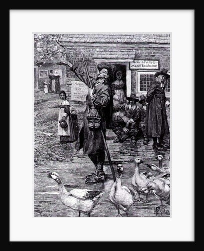 A Quaker Exhorter in New England by Howard (after) Pyle