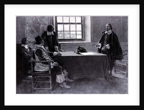 Sir William Berkeley Surrendering to the Commissioners of the Commonwealth by Howard Pyle