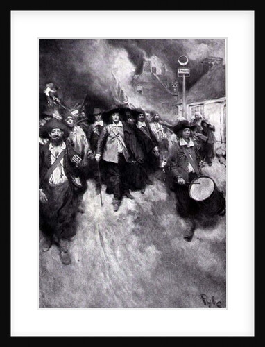 The Burning of Jamestown, 1676 by Howard Pyle