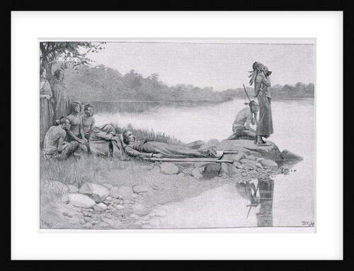 The Death of Indian Chief Alexander, Brother of King Philip by Howard (after) Pyle