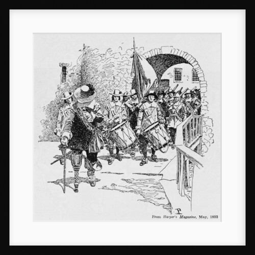 Stuyvesant Surrendering Fort Amsterdam to the English by Howard Pyle