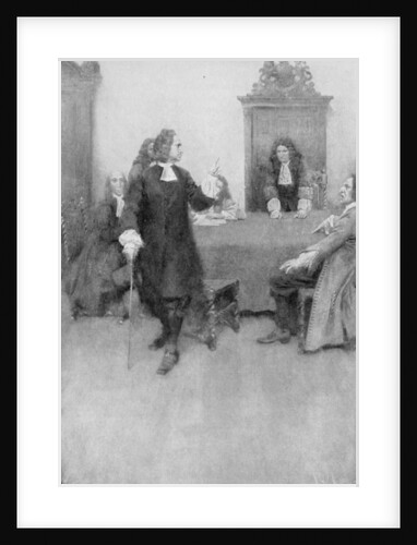 An Interview between Sir Edmund Andros and James Blair illustration from 'Colonies and Nation' by Woodrow Wilson, pub. in Harper's Magazine, 1901 by Howard Pyle