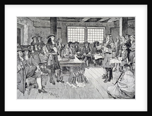 William Penn in Conference with the Colonists by Howard (after) Pyle