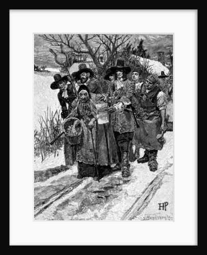 Arresting a Witch, engraved by J. Bernstrom by Howard (after) Pyle