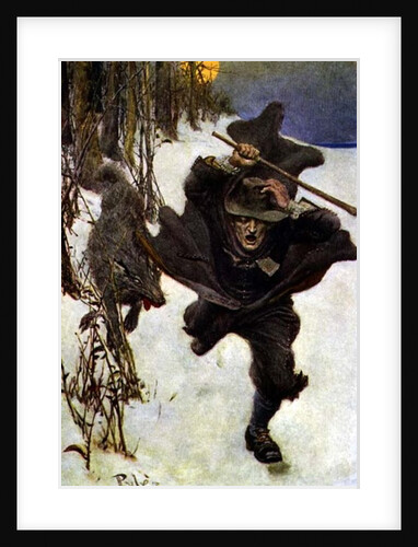 Once it Chased Doctor Wilkinson into the Very Town Itself by Howard Pyle