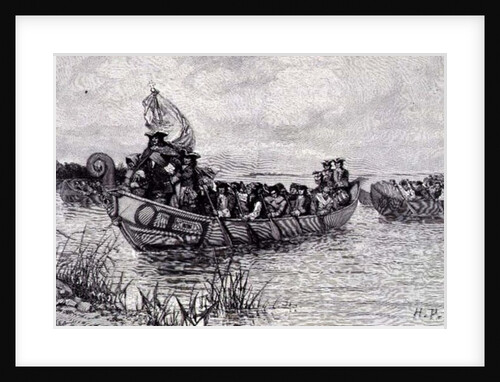 The Landing of Cadillac by Howard (after) Pyle