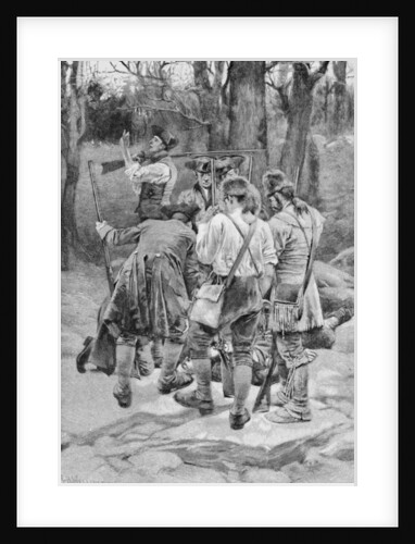 Finding the Body of One of their Companions, Scalped and Horribly Mangled, engraved by F.H. Wellington by Howard (after) Pyle