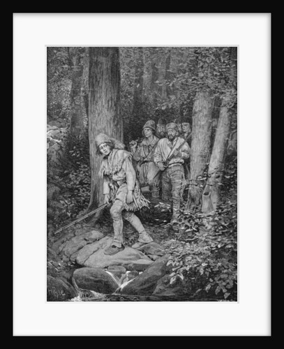Joseph Brown Leading his Company to Nicojack, the Stronghold of the Chickamaugas by Howard (after) Pyle