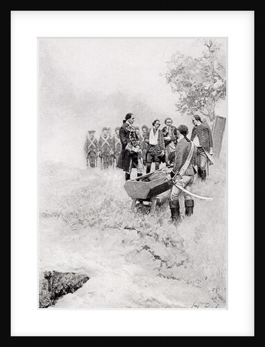 The Burial of Braddock by Howard Pyle