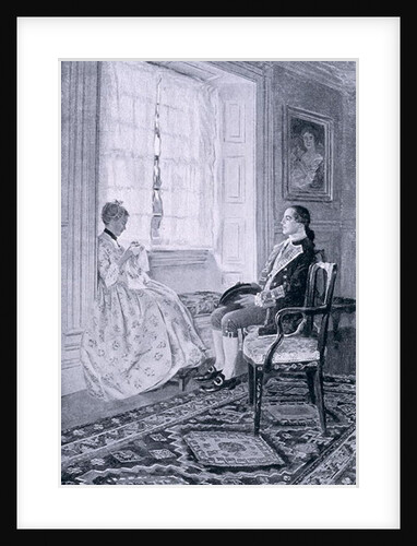 Washington and Mary Philipse by Howard Pyle
