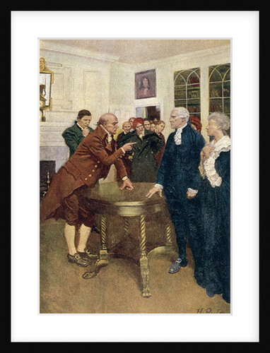 A Committee of Patriots Delivering an Ultimatum to a King's Councillor by Howard (after) Pyle
