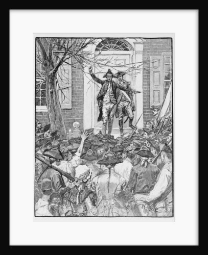 Alexander Hamilton Addressing the Mob by Howard Pyle