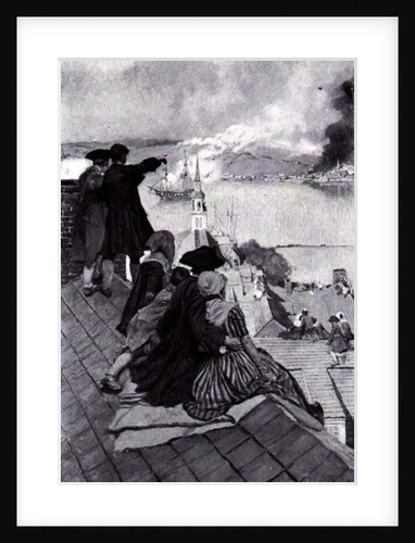 Watching the Fight at Bunker Hill by Howard Pyle