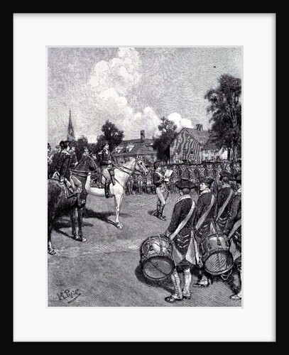Reading the Declaration before Washington's Army, New York, July 9th, 1776 by Howard (after) Pyle