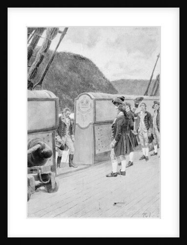 The Escape of Arnold on the British Sloop-of-War 'Vulture' by Howard Pyle
