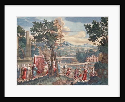 Turkish marriage procession, 1712-13 by Gerard Jean Baptiste Scotin