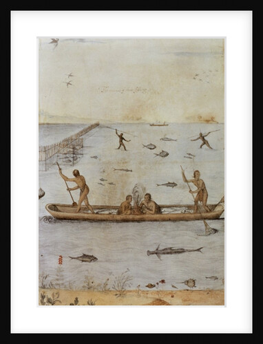 Indians Fishing by John White