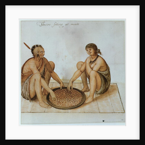 Indian Man and Woman Eating by John White