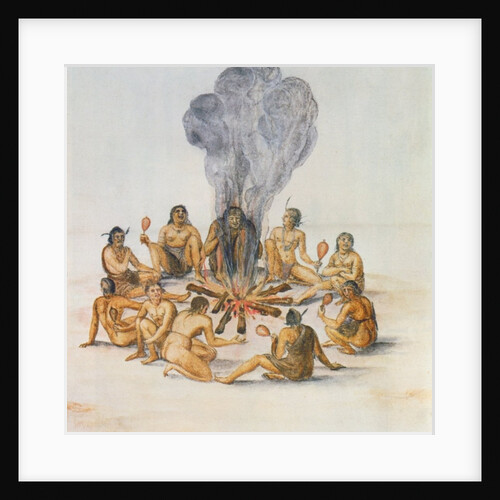 Indians round a Fire by John White