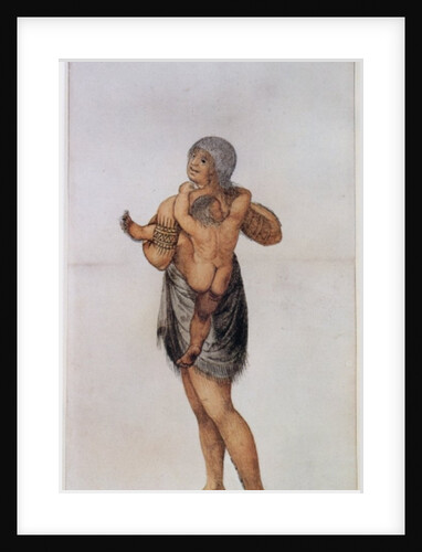 Indian Woman and Baby of Pomeiooc by John White
