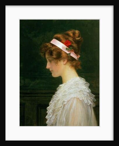 Profile of a young girl by Marcus Stone