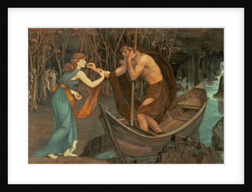 Charon and Psyche by John Roddam Spencer Stanhope