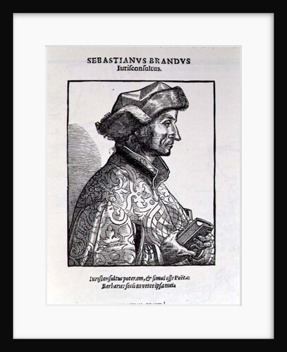 Portrait of Sebastian Brant from 'The Narrative and Critical History of America', edited by Justin Winsor, London, 1886 by English School