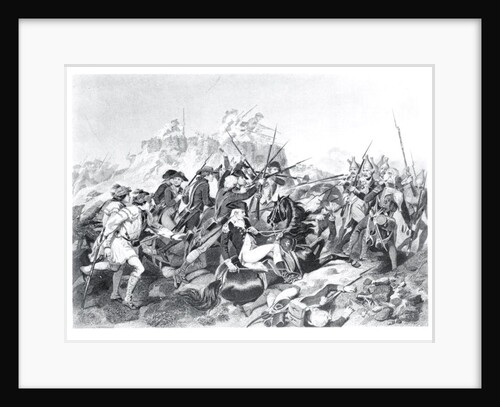 Battle of Saratoga - General Arnold Wounded in the Attack on the Hessian Redoubt, 17th October 1777 by American School