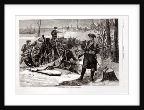 Winter Scene at the Continental Army Encampment at Valley Forge, Pennsylvania, 1780 by Julian Scott (after)