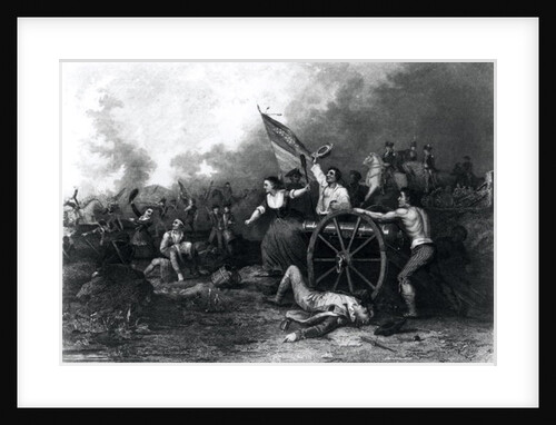Moll Pitcher at the Battle of Monmouth, 28th June 1778, engraved by J. Rogers by Dennis Malone Carter