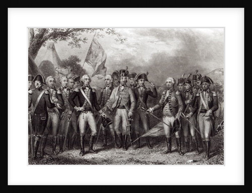 The British Surrendering their Arms to General Washington, 19th October 1781 by American School