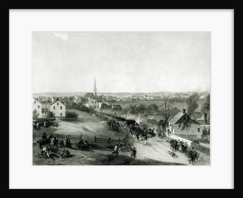 The Retreat of the British from Concord, April 1775 by Alonzo Chappel (after)