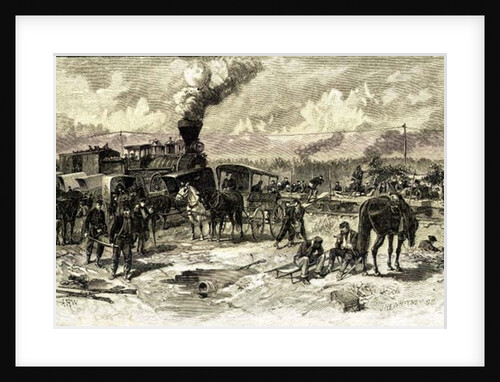 After the Battle of Seven Pines, June 1862 by American School