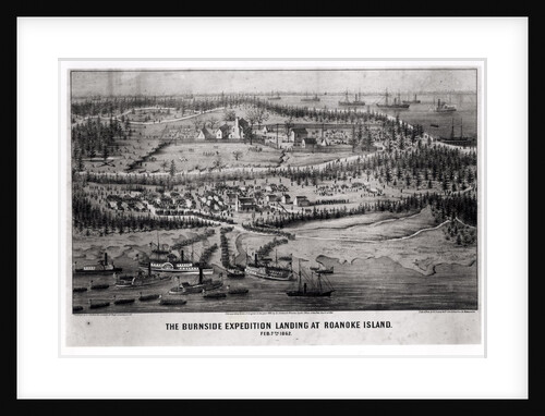 The Burnside Expedition Landing at Roanoke Island, February 7th 1862 by A. J. Richards (after)