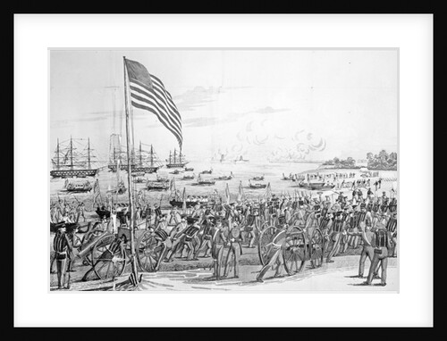 Landing of the Troops at Vera Cruz, Mexico, 9th March 1847 by American School