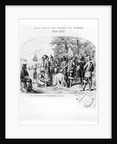 The Purchase of Manhattan Island by American School