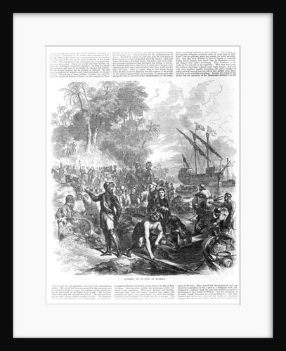 Landing of De Soto in Florida by Asa Coolidge Warren