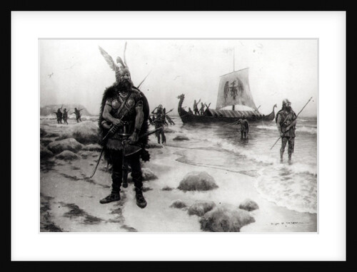 The Discovery of America by Leif Eriksson by American School